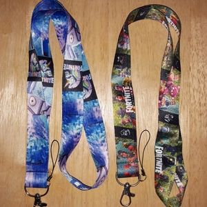 2 Epic Games Most Popular Video Game Fortnite One Size Combo B Lanyard with Clip